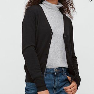 Vintage Fewa Pashmina Black Button Down Cardigan